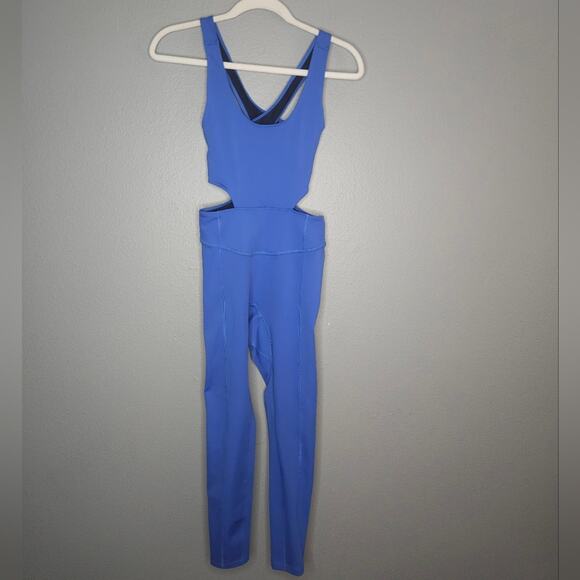 Free people periwinkle back it up one piece jumpsuit - Picture 3 of 8